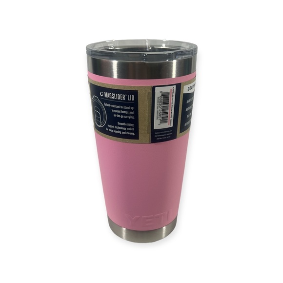 NEW YETI LIMITED EDITION RAMBLER 20 OZ TUMBLER WITH MAGSLIDER LID Power Pink - Picture 3 of 4